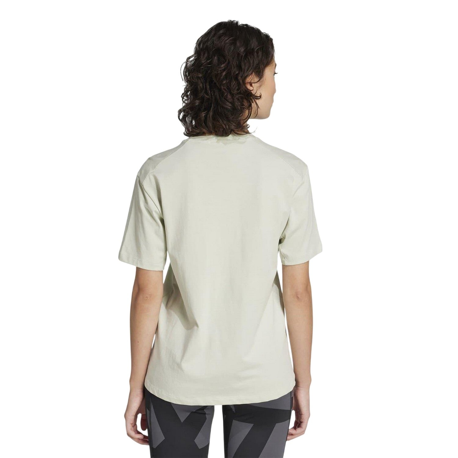Linen Green - Back - Adidas Womens-Ladies Terrex Classic Logo T-Shirt