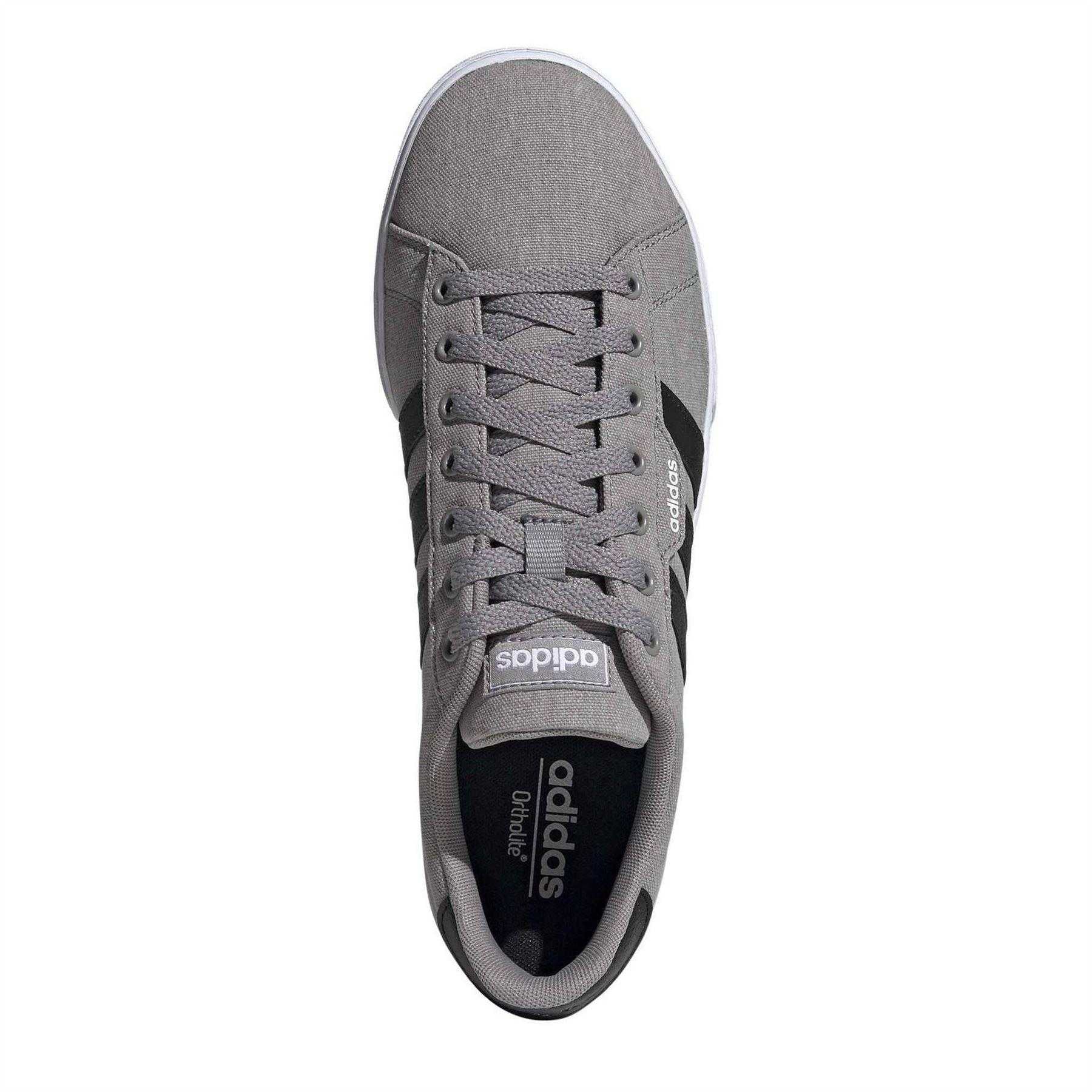 Grey - Lifestyle - Adidas Mens 3.0 Logo Canvas Trainers