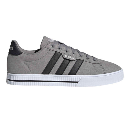 Grey - Front - Adidas Mens 3.0 Logo Canvas Trainers