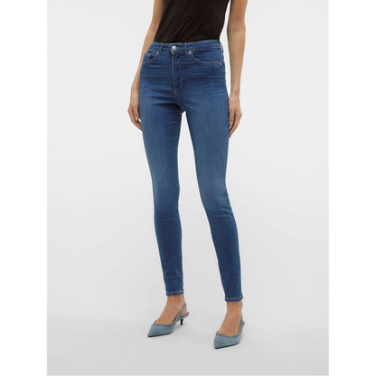 Medium Blue - Lifestyle - Vero Moda Womens-Ladies 5 Pockets Skinny Jeans