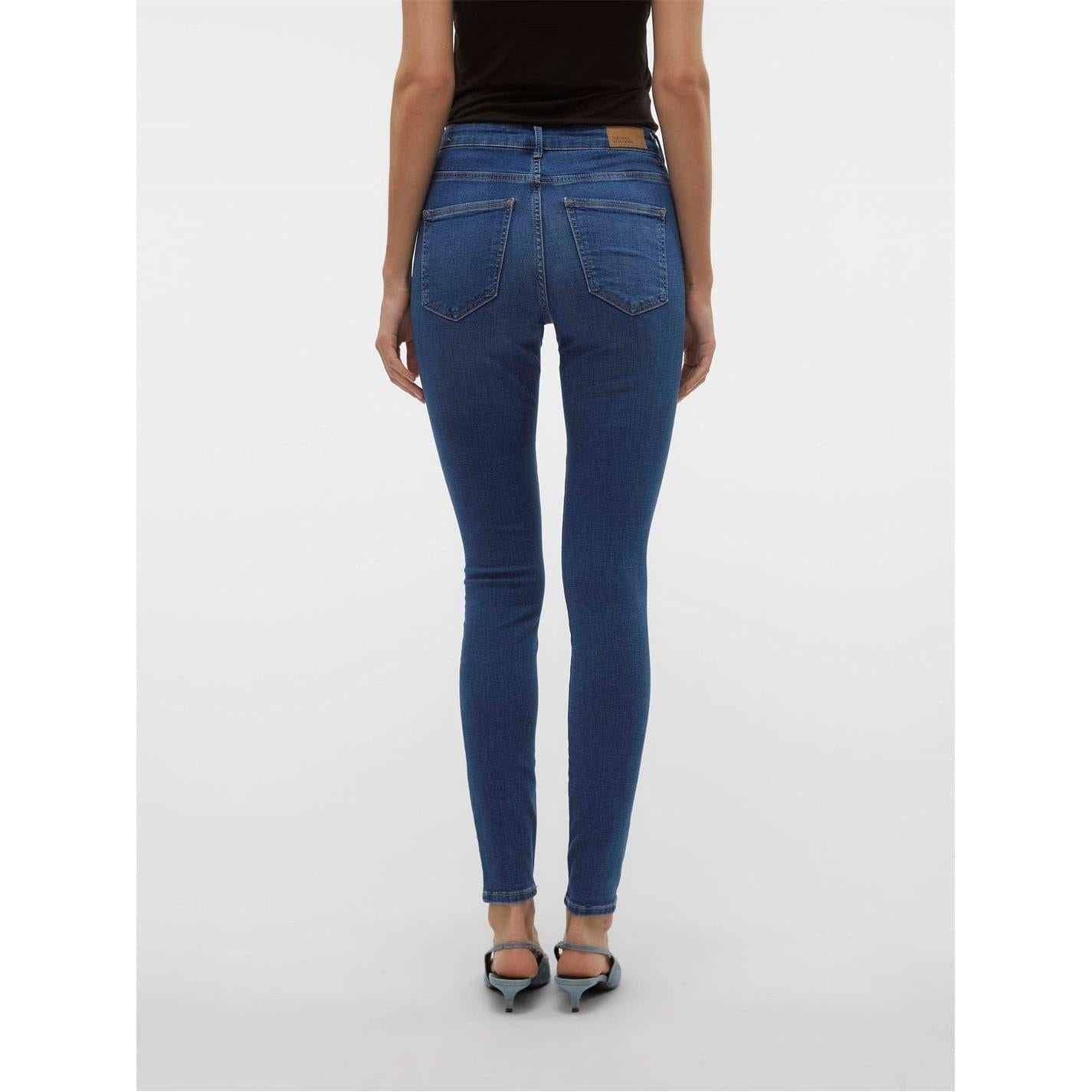 Medium Black - Lifestyle - Vero Moda Womens-Ladies 5 Pockets Skinny Jeans