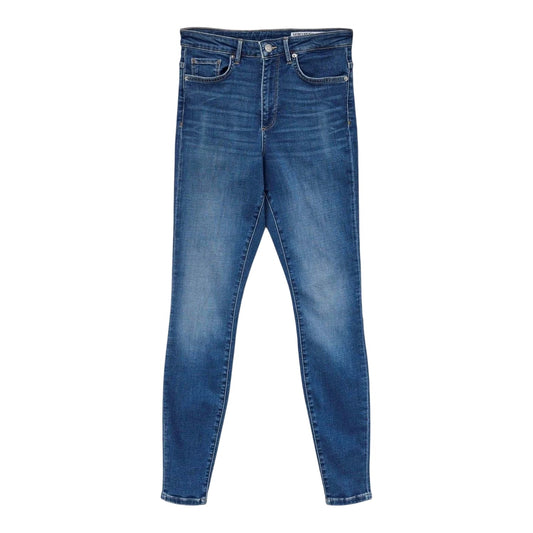 Blue Denim - Front - Vero Moda Womens-Ladies 5 Pockets Skinny Jeans
