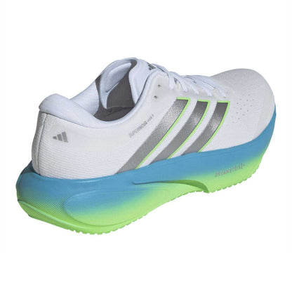 White-Blue-Lime - Back - Adidas Mens Supernova Rise 3 Shoes