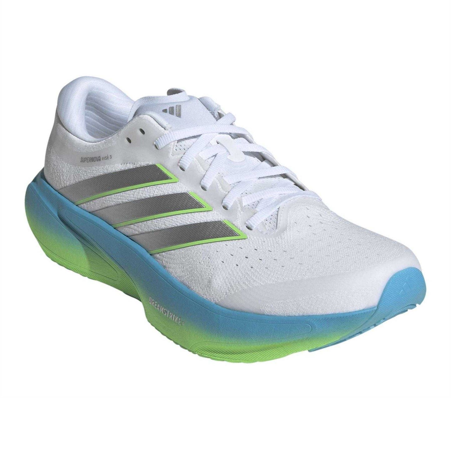White-Blue-Lime - Pack Shot - Adidas Mens Supernova Rise 3 Shoes
