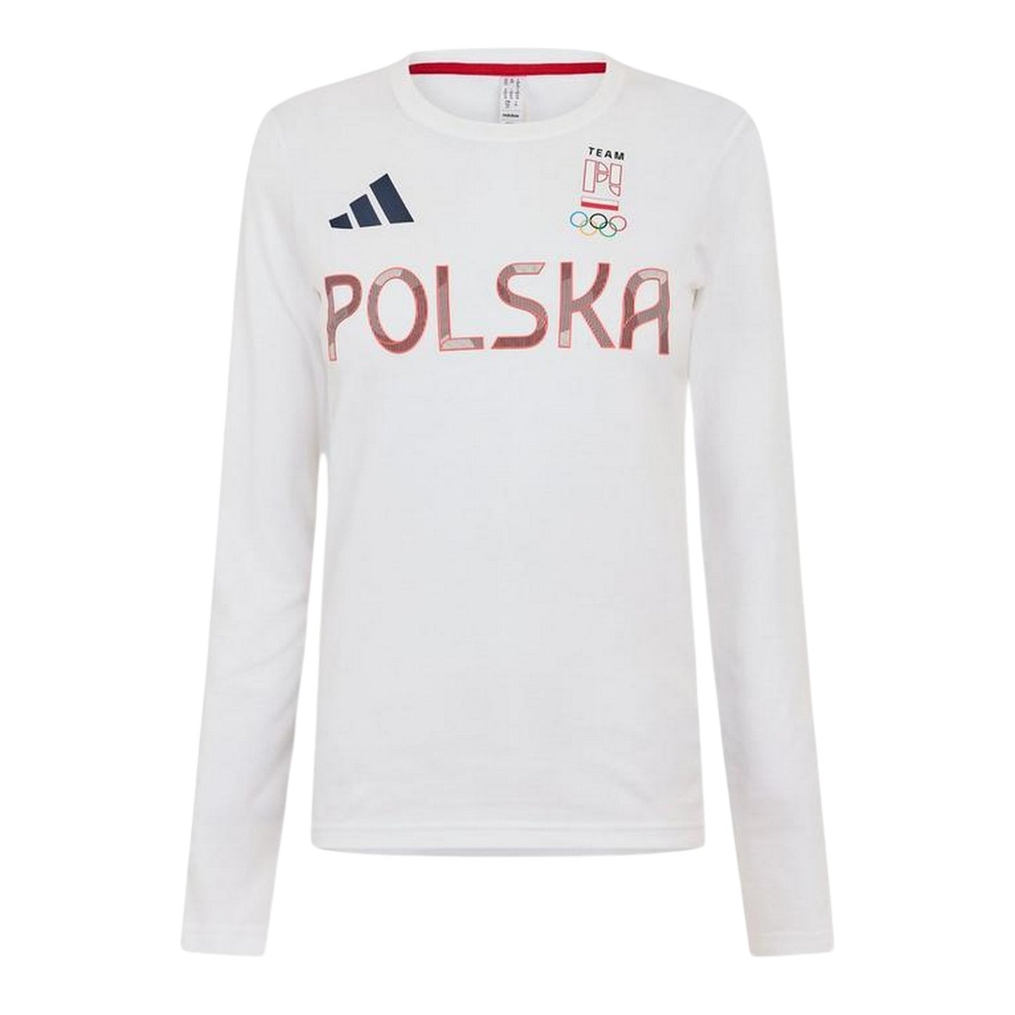 White - Front - Adidas Womens-Ladies Olympic Poland Jersey