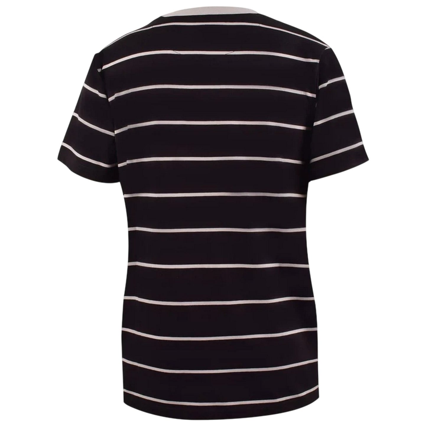 Black - Back - Pretty Green Mens Striped Logo T-Shirt