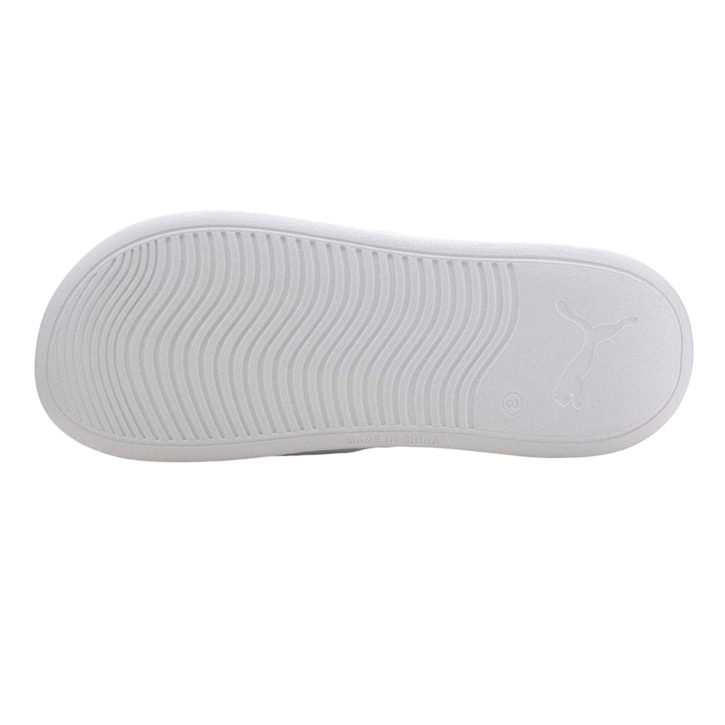White - Side - Puma Mens Popcat Flat Sliders