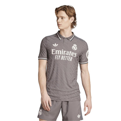 Charcoal - Pack Shot - Adidas Mens Real Madrid CF Polo Shirt