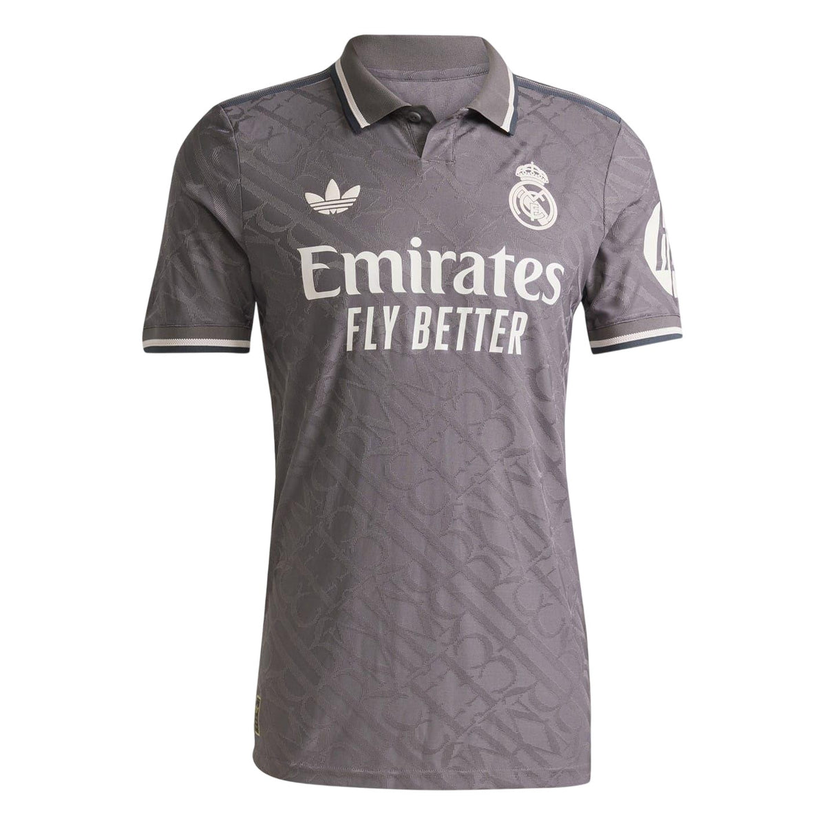 Charcoal - Front - Adidas Mens Real Madrid CF Polo Shirt