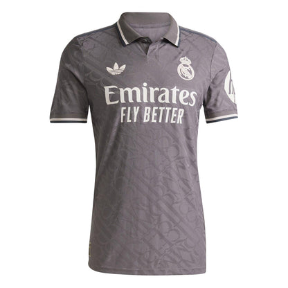 Charcoal - Front - Adidas Mens Real Madrid CF Polo Shirt