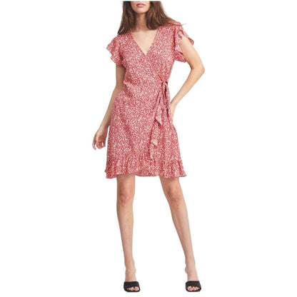 Poppy - Back - Vila Womens-Ladies Fini V Neck Wrap Dress