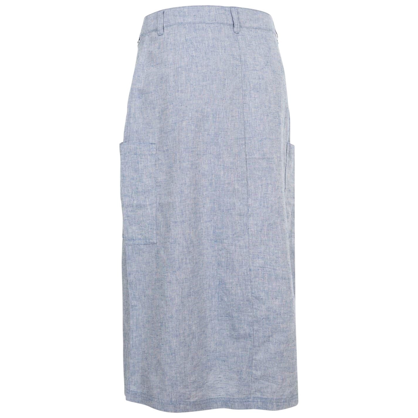 Navy Blue - Back - Trespass Womens-Ladies Alexie A-line Midi Skirt