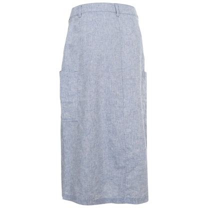 Navy Blue - Back - Trespass Womens-Ladies Alexie A-line Midi Skirt