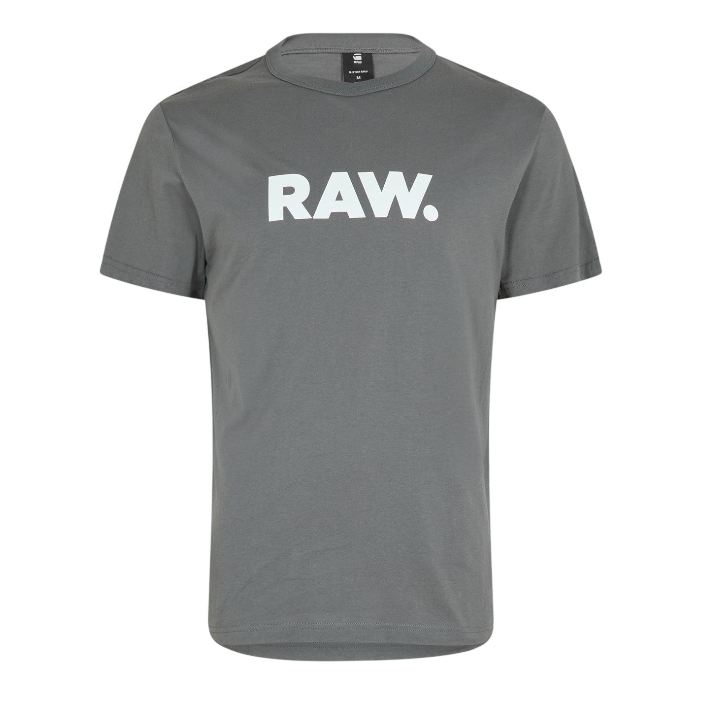 Grey - Front - G-Star Mens Logo Regular T-Shirt