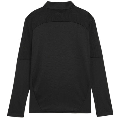 Puma Black - Back - Puma Childrens-Kids Quarter Zip Training Fleece Top