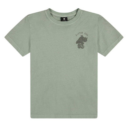 Mercury - Front - G-Star Childrens-Kids Rhinoceros Regular T-Shirt