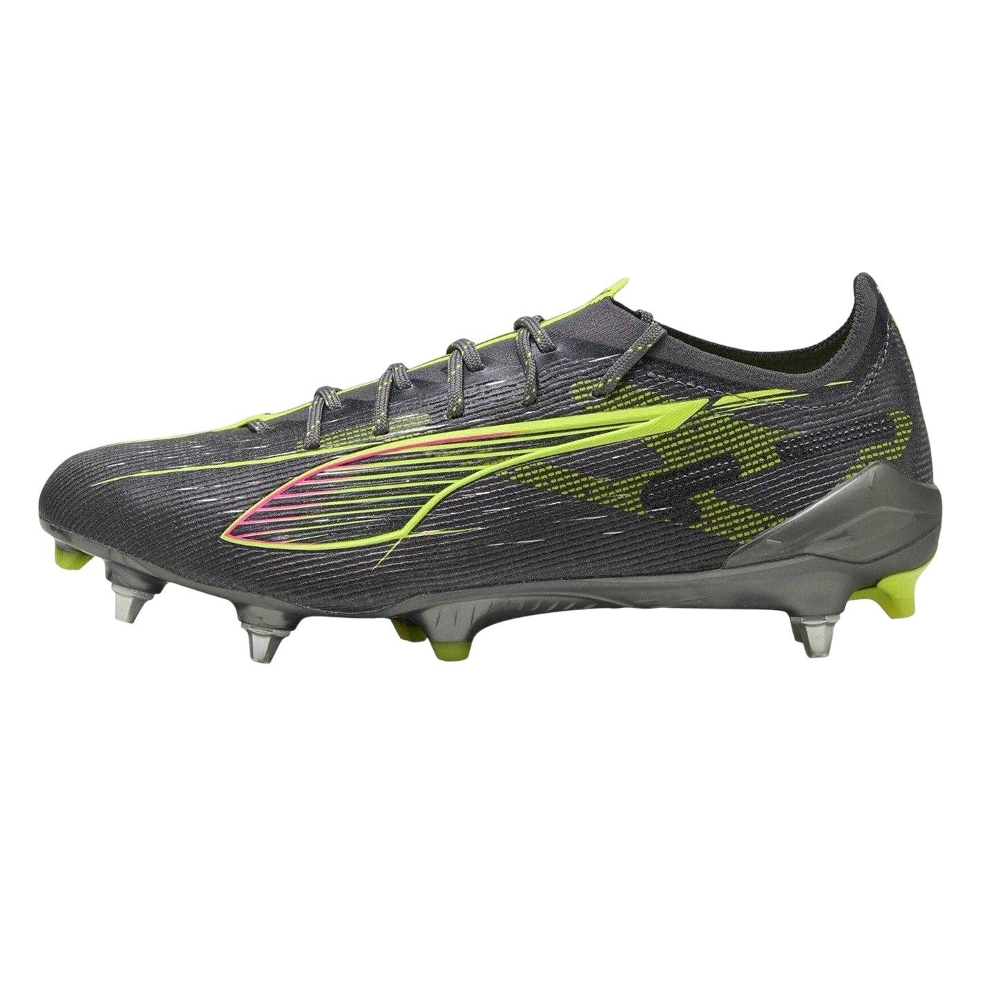 Silver - Side - Puma Unisex Adult 5 Ultimate Soft Ground Football Boots