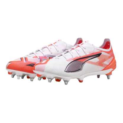 White-Red - Lifestyle - Puma Unisex Adult 5 Ultimate Soft Ground Football Boots