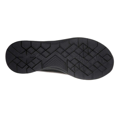 Black - Back - Skechers Womens-Ladies Elite Status Leather Trainers