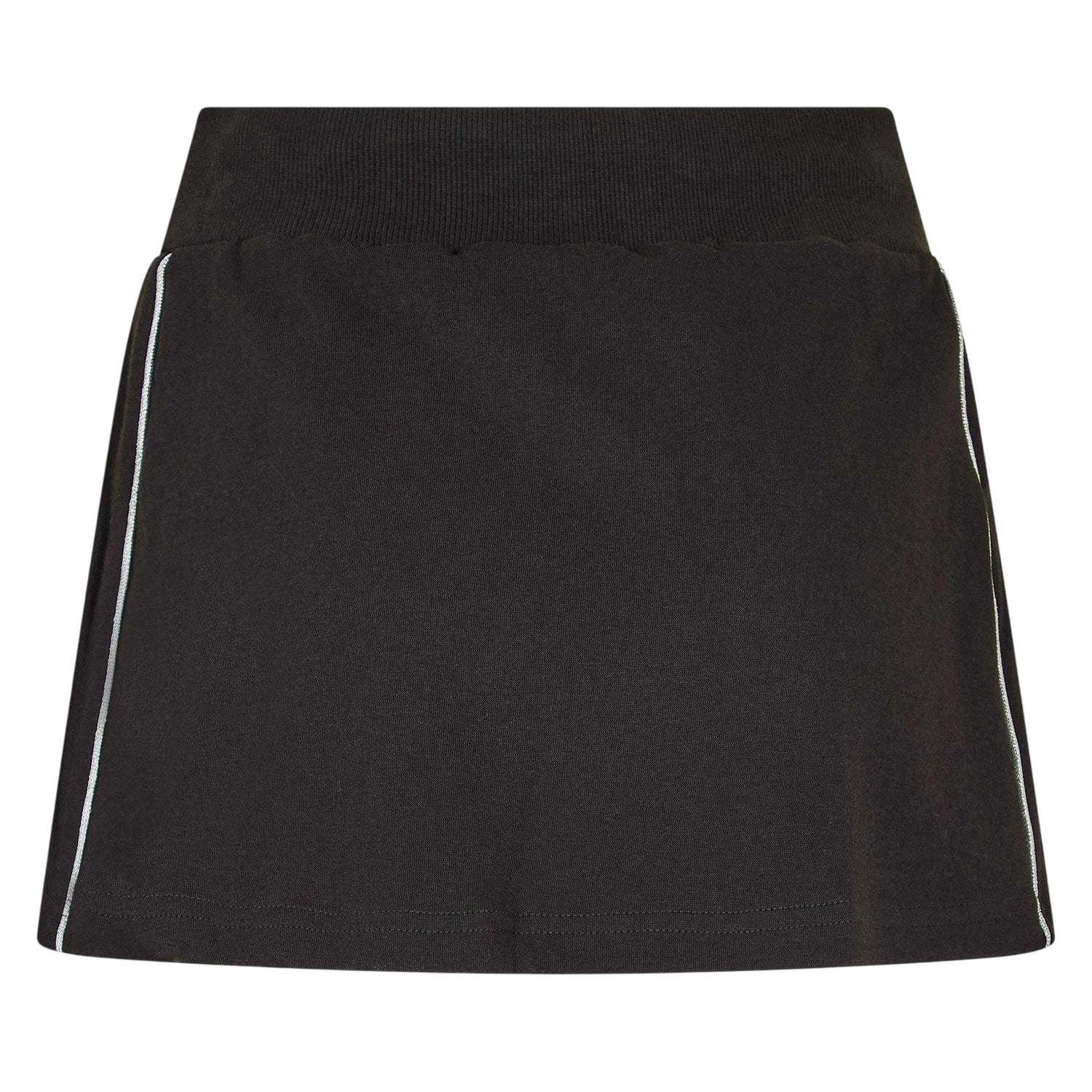 Black - Back - Puma Womens-Ladies Originals Ribbed Mini Skirt