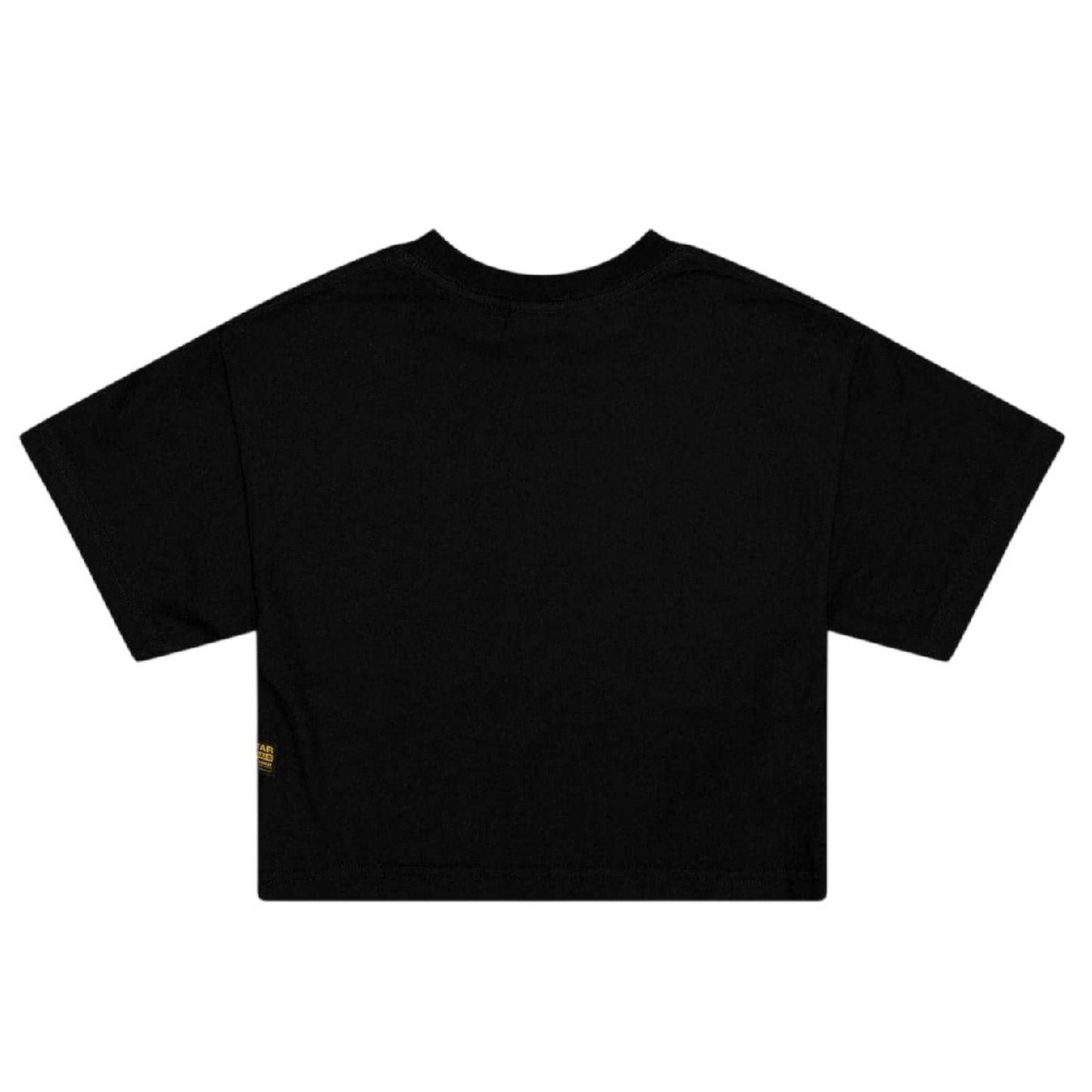 Dark Black - Back - G-Star Girls Relaxed Fit Crop T-Shirt