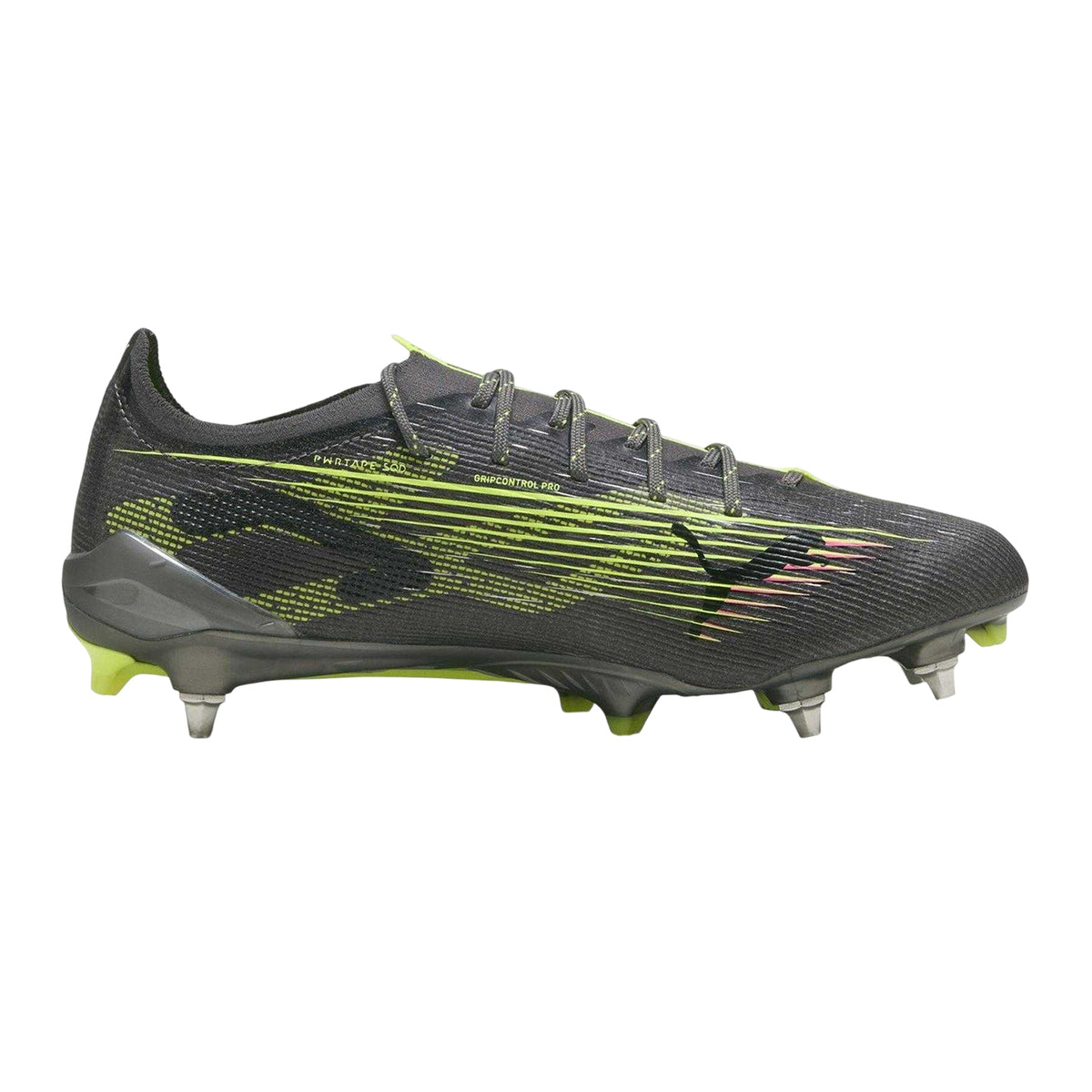 Matted Silver - Front - Puma Childrens-Kids Ultra 5 Ultimate Soft Ground Football Boots