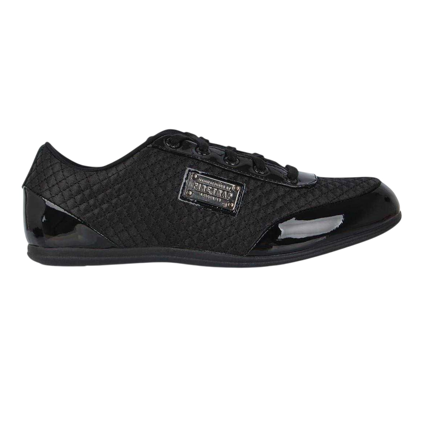 Black - Front - Firetrap Childrens-Kids Dr Domello Quilted Trainers