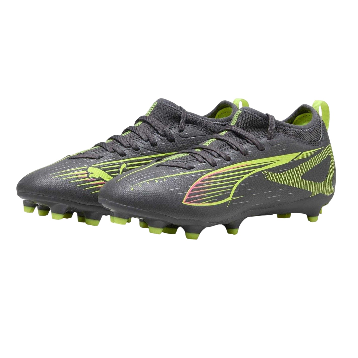 Matted Silver - Lifestyle - Puma Childrens-Kids Ultra Match Firm Ground Football Boots