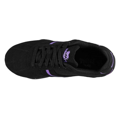 Black - Back - Lonsdale Womens-Ladies Camden Leather Trainers