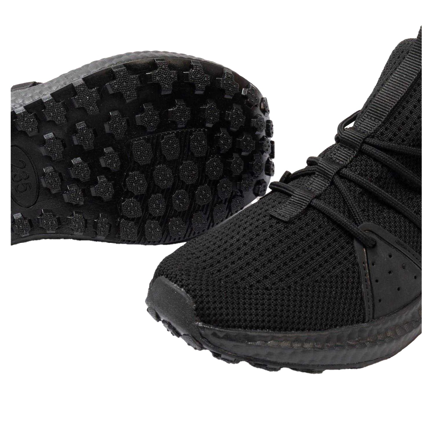 Black - Side - Kappa Womens-Ladies Bronte Trainers