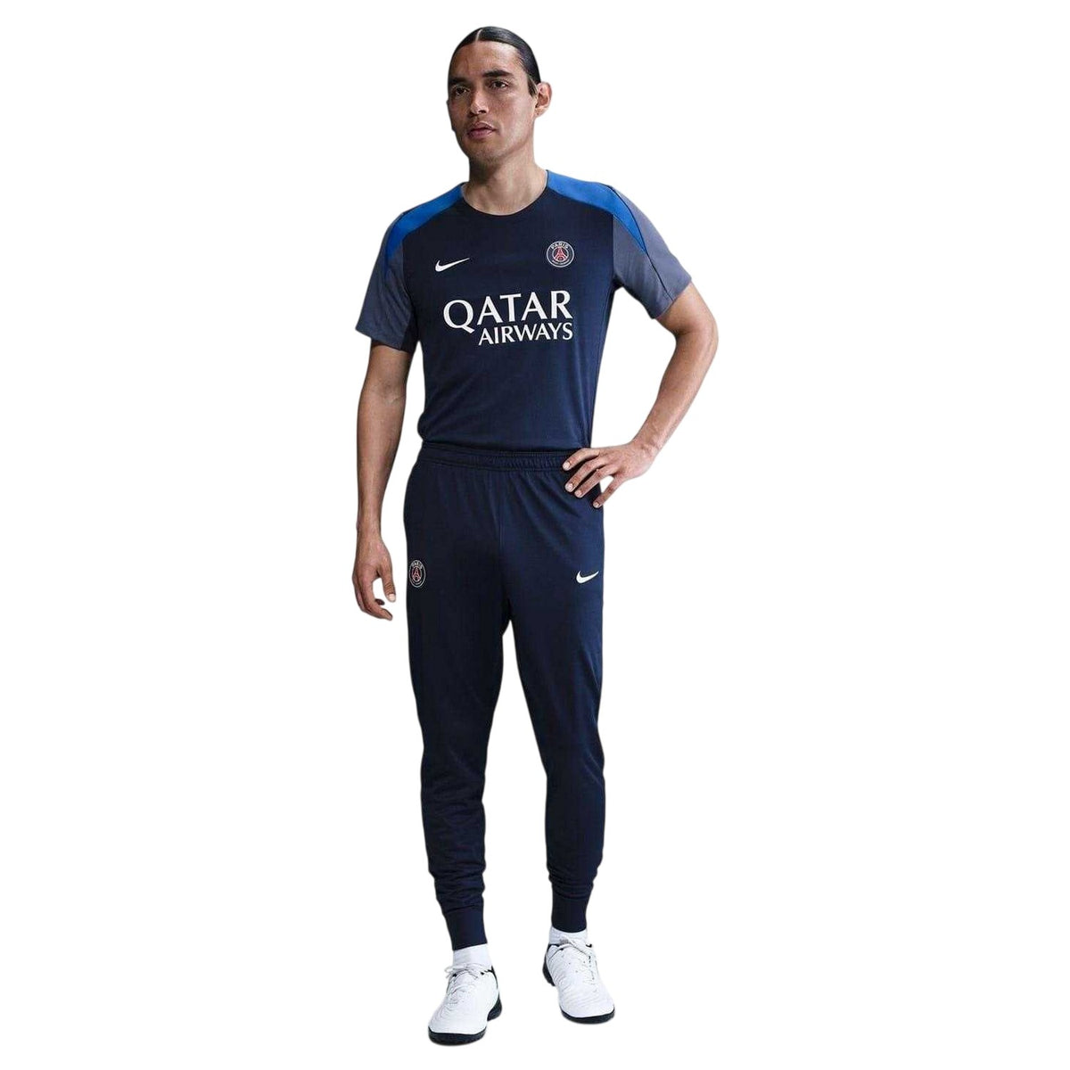 Midnight Navy - Front - Nike Mens Strike 2025-26 Paris Saint Germain FC Slim T-Shirt