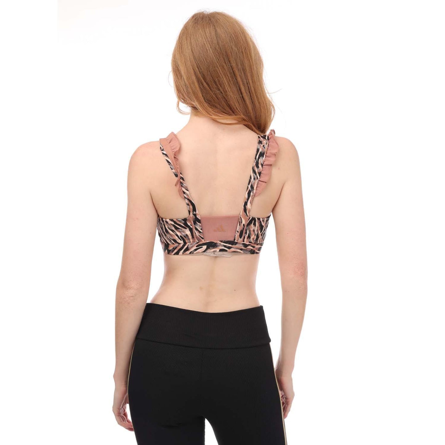 Pink - Back - Adidas Womens-Ladies CoreFlow Studio Sports Bra