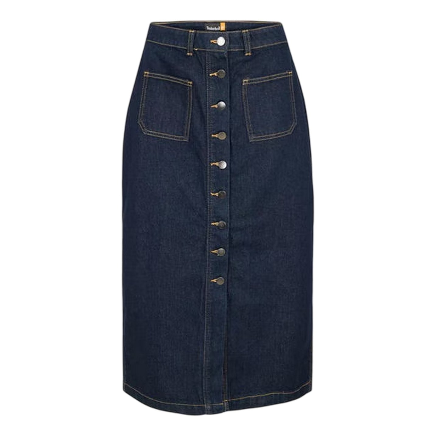 Indigo - Front - Timberland Womens-Ladies Refibra Denim Mom Midi Skirt