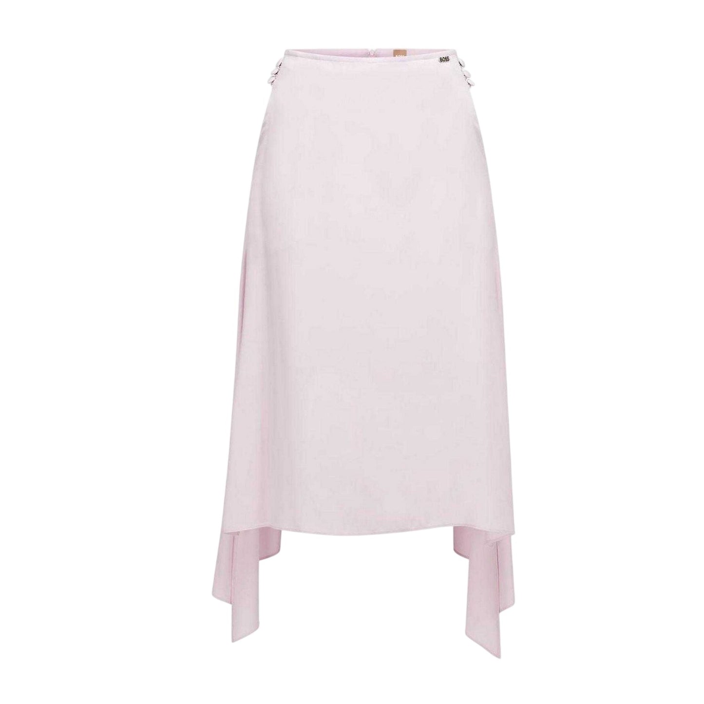 Pink - Front - Boss Womens-Ladies Vicina High Waist Midi Skirt