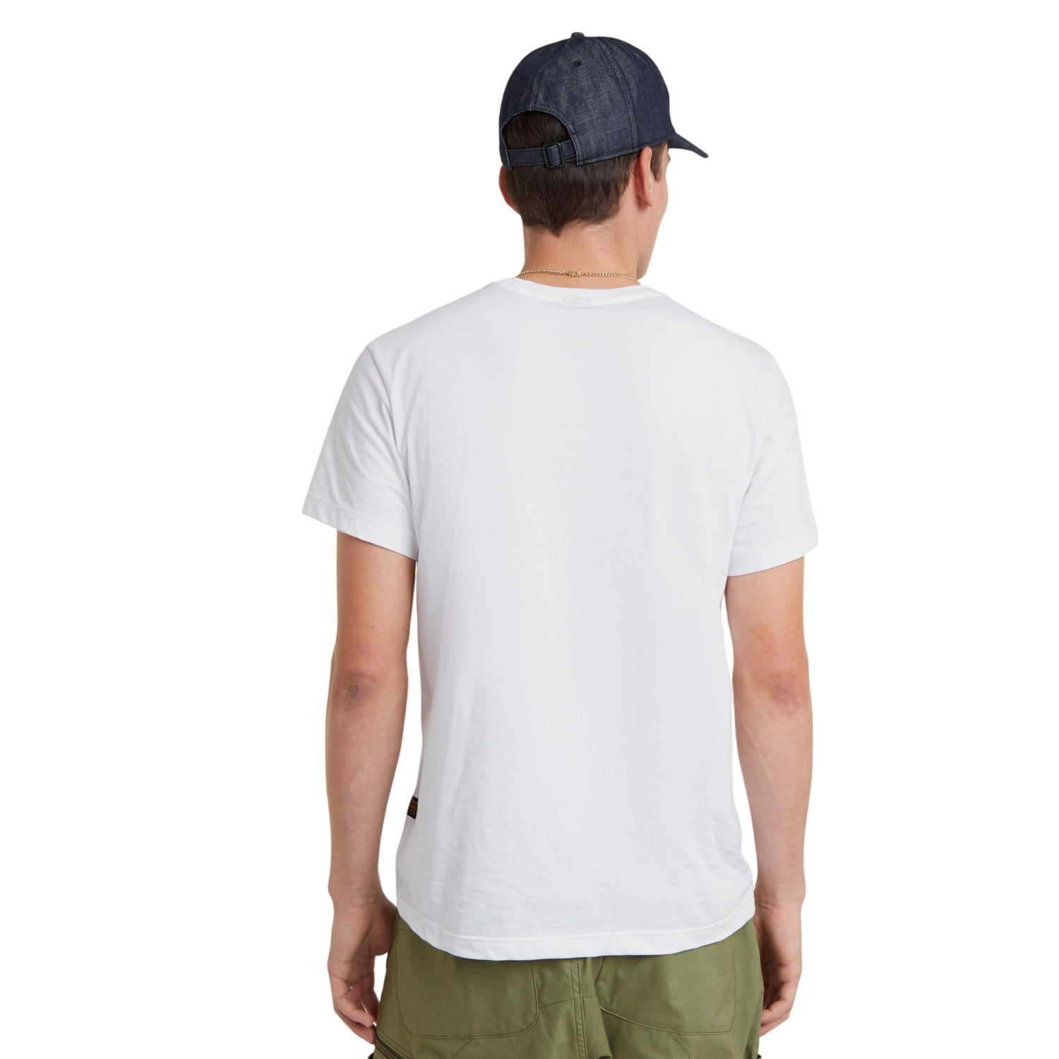 White - Back - G-Star Mens Palm Tree Regular T-Shirt