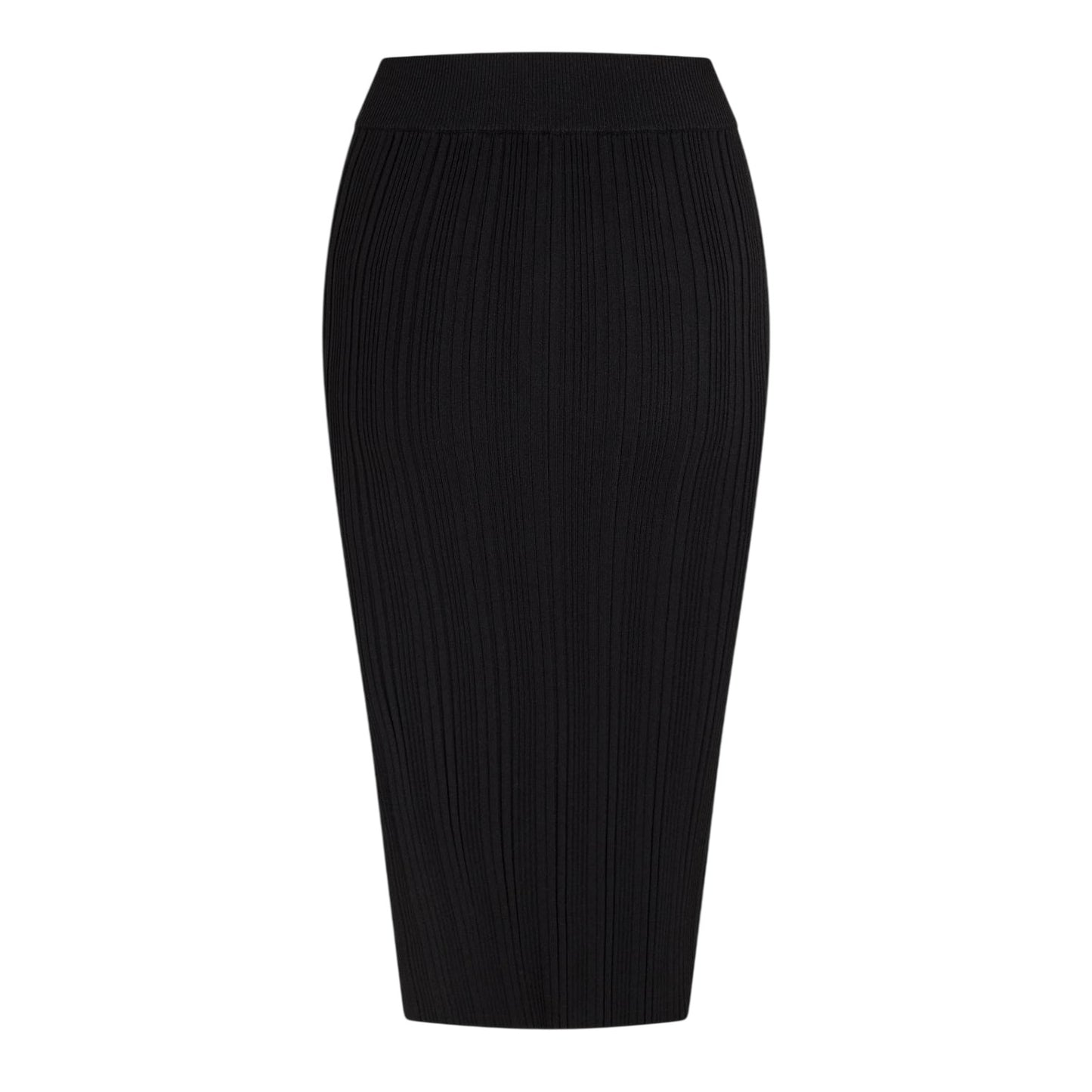 Black - Back - Hugo Womens-Ladies Sareplie Knitted Pencil Skirt