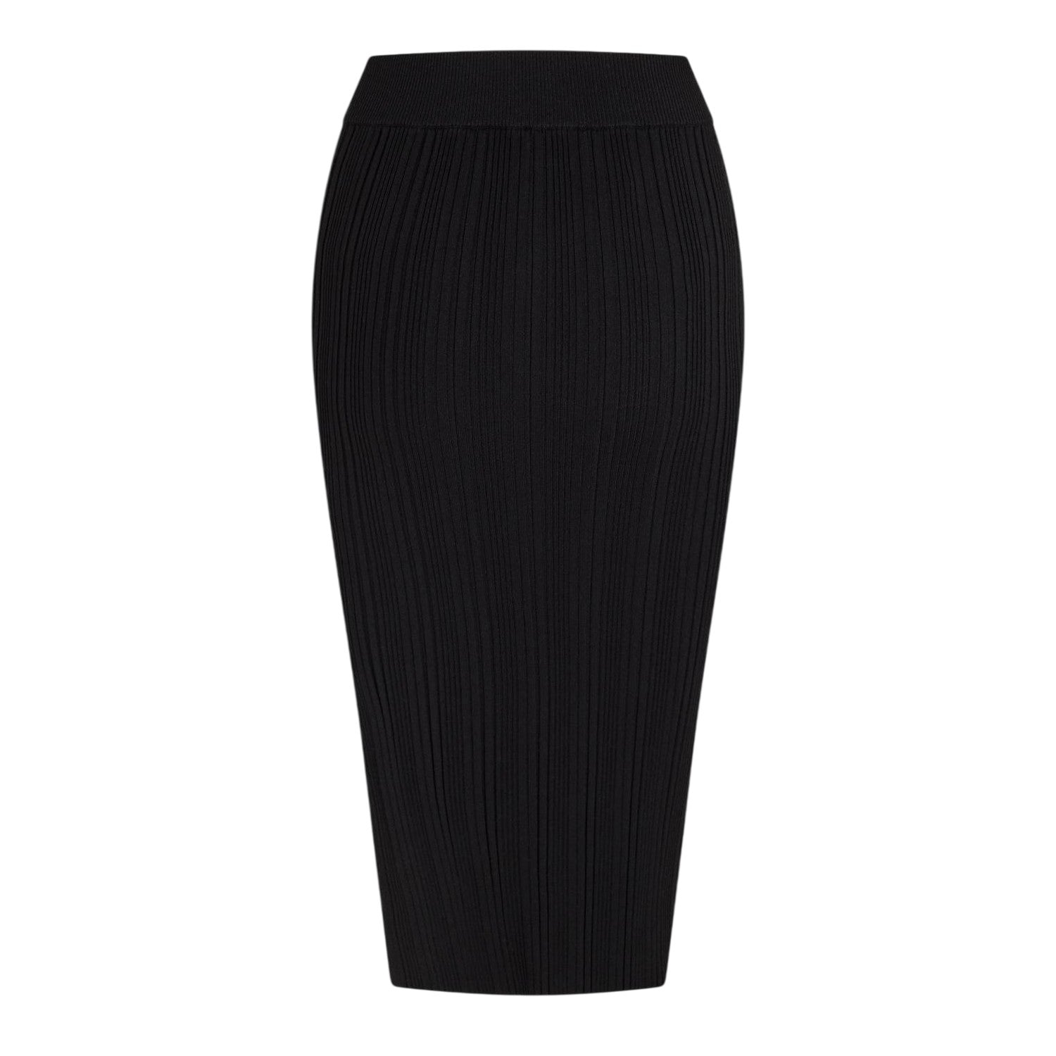 Black - Back - Hugo Womens-Ladies Sareplie Knitted Pencil Skirt