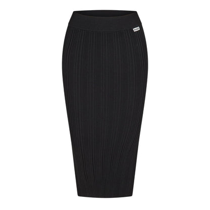 Black - Front - Hugo Womens-Ladies Sareplie Knitted Pencil Skirt