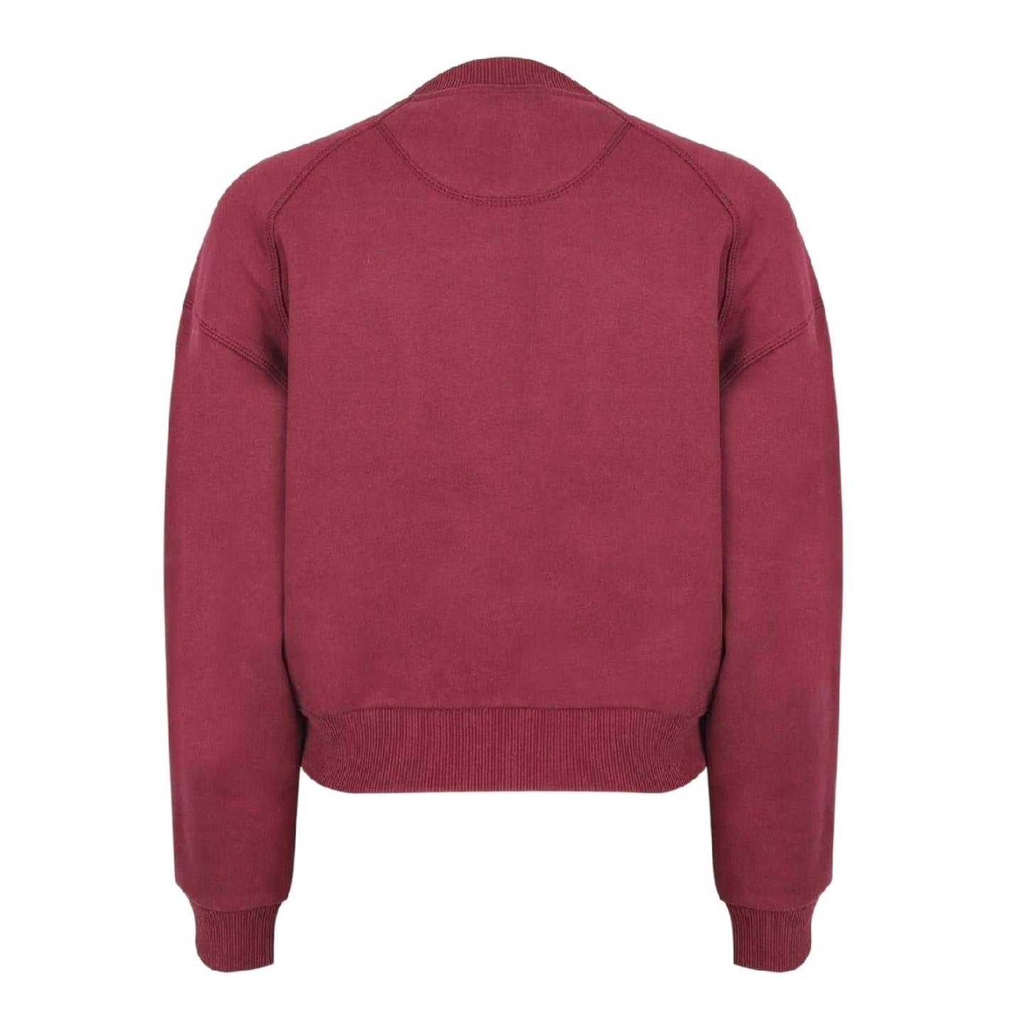 Burgundy - Back - Jack Wills Womens-Ladies Varsity Crew Neck Sweatshirt