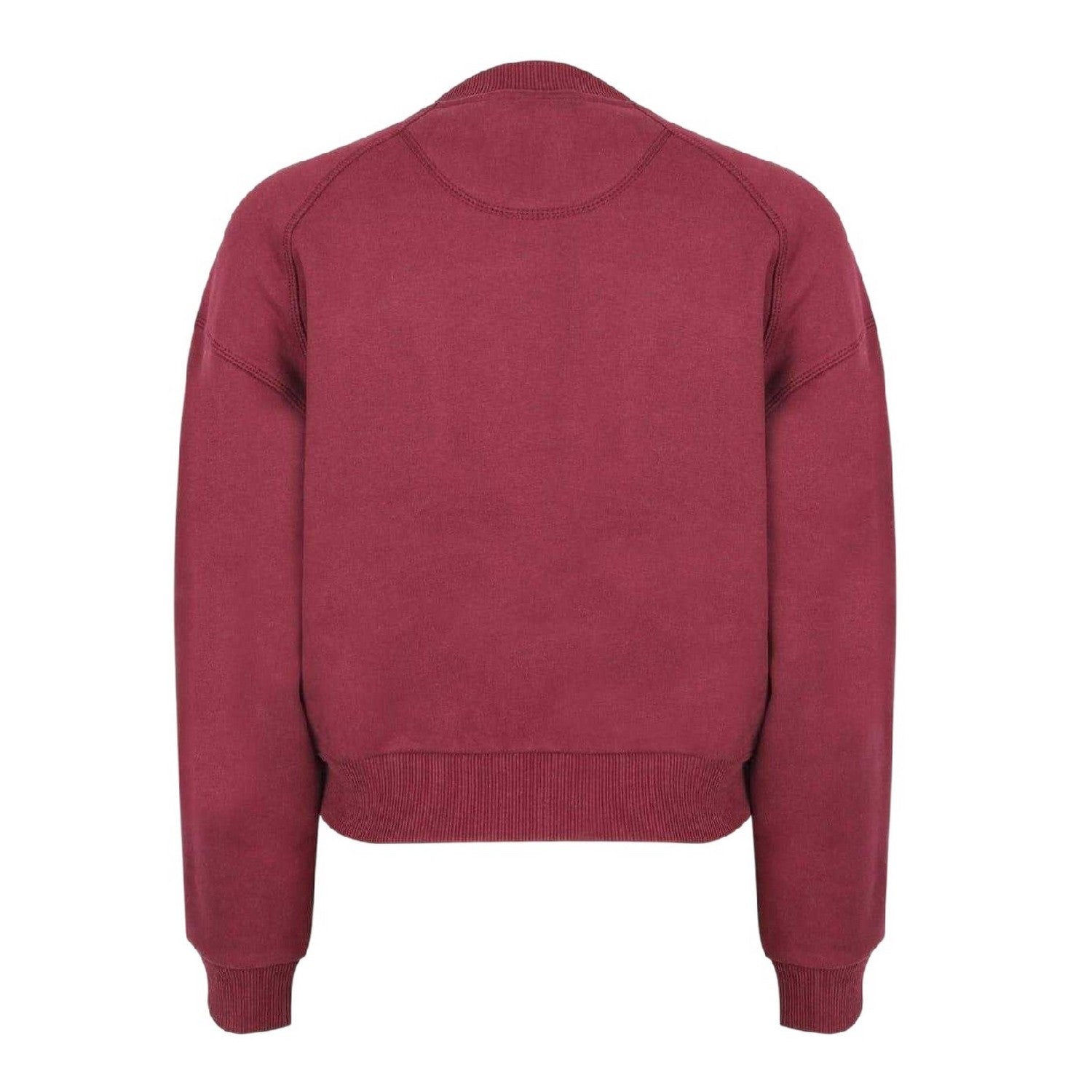 Burgundy - Back - Jack Wills Womens-Ladies Varsity Crew Neck Sweatshirt
