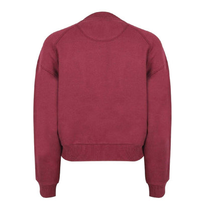 Burgundy - Back - Jack Wills Womens-Ladies Varsity Crew Neck Sweatshirt