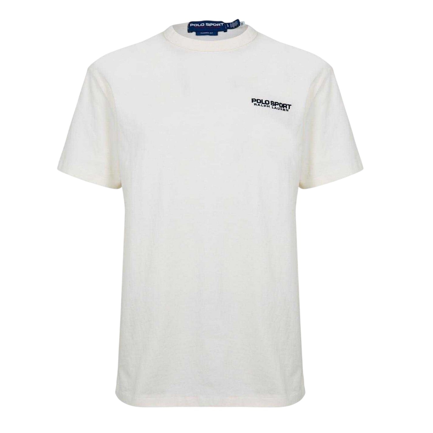 Cream - Front - Ralph Lauren Mens Back Print T-Shirt