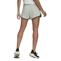 Green - Back - Adidas Womens-Ladies Contrast Binding Shorts