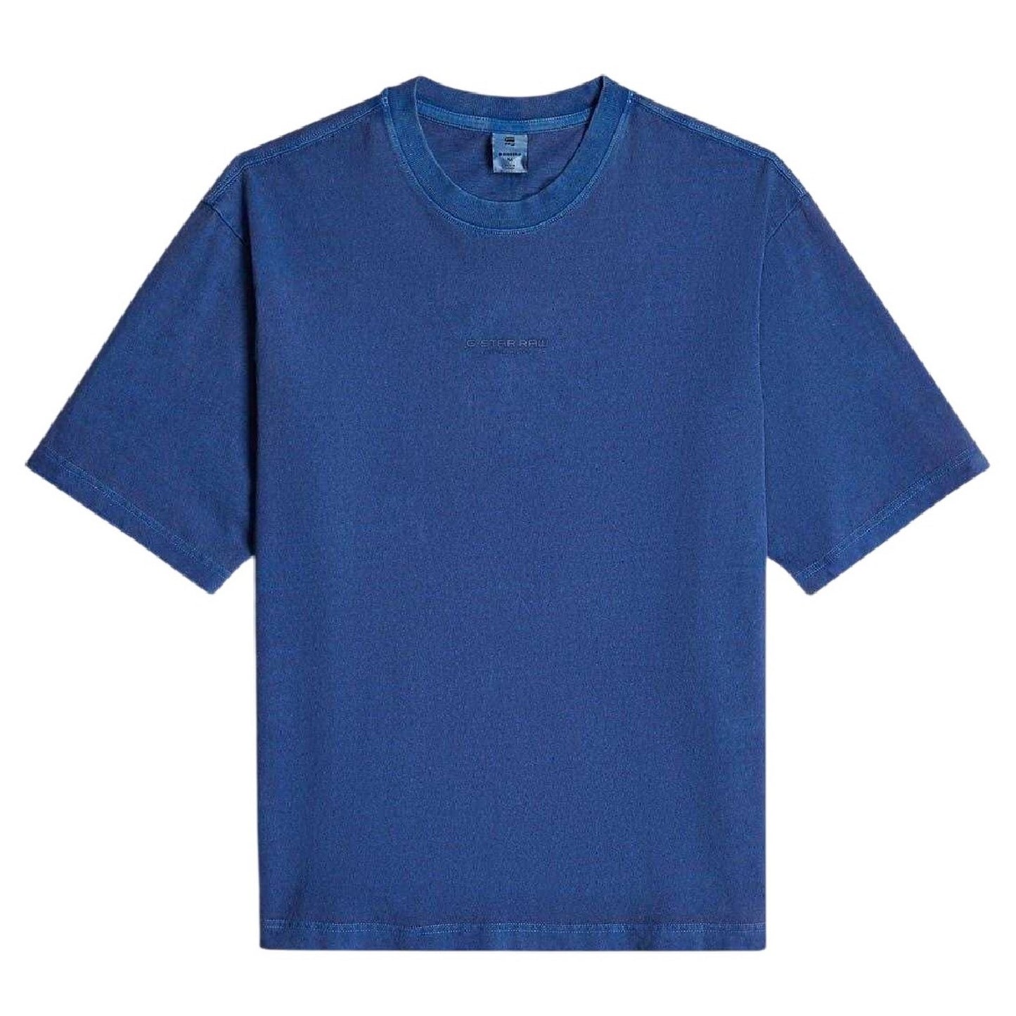 Blue - Front - G-Star Mens Cotton Jersey Boxy T-Shirt