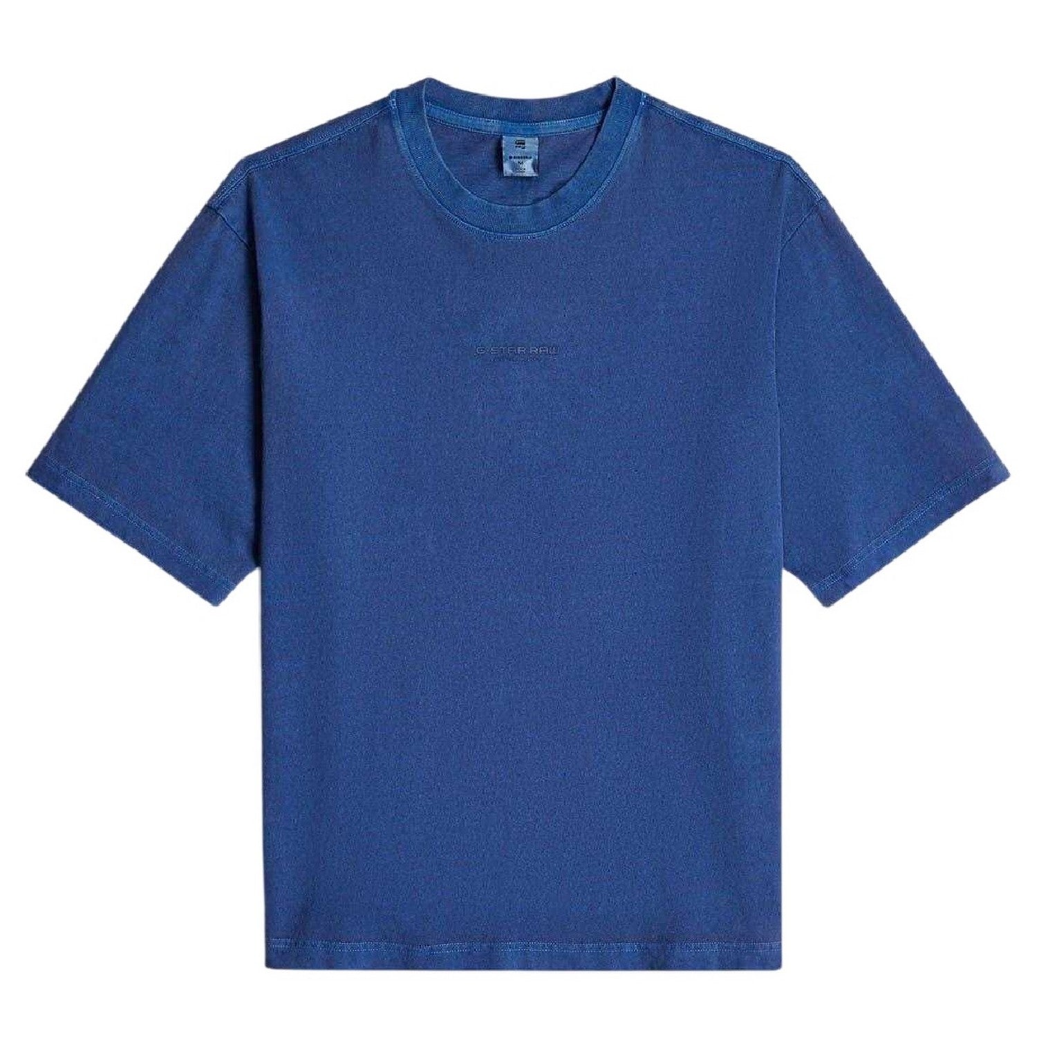 Blue - Front - G-Star Mens Cotton Jersey Boxy T-Shirt