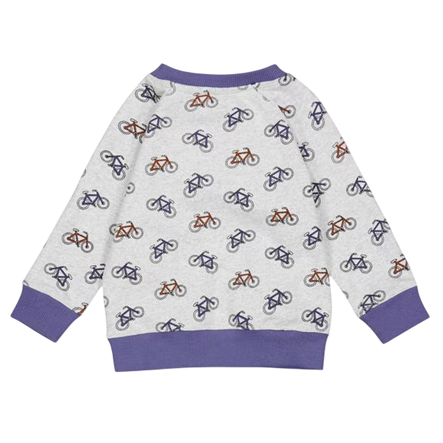 Grey - Back - Bicycle Childrens-Kids All-Over Print Sweatshirt