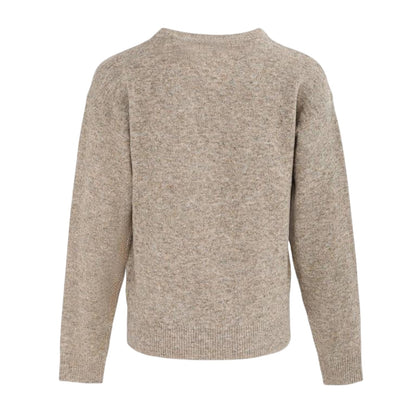 Beige-Black - Back - Biba Womens-Ladies Jacquard Celebration Jumper
