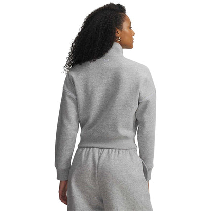 Grey Marl - Back - Under Armour Womens-Ladies Script Sweatshirt