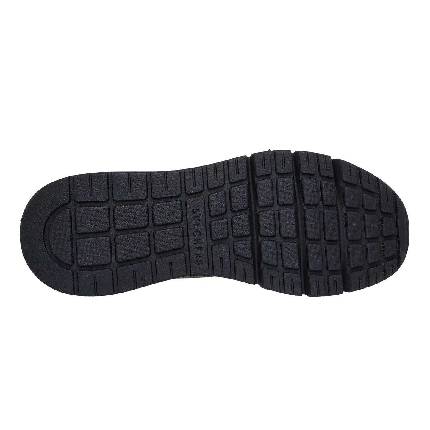 Black - Lifestyle - Skechers Mens Decorative Leather Air Cushioned Trainers