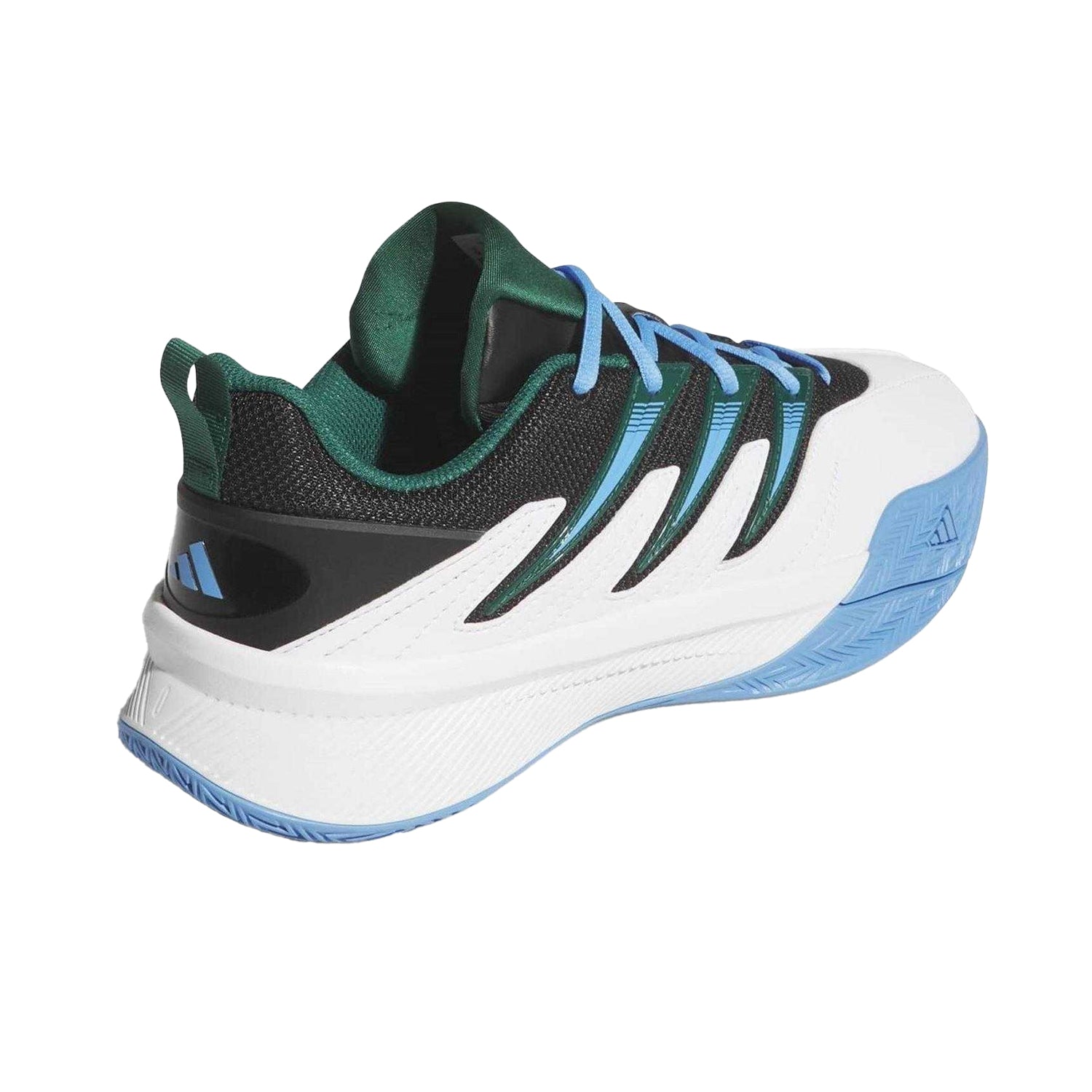 White - Back - Adidas Childrens-Kids Dame Certified 3 Basketball Shoes